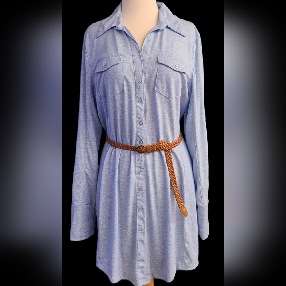 NWT Ultra Flirt size XL Jr. Light blue dress - Picture 1 of 12